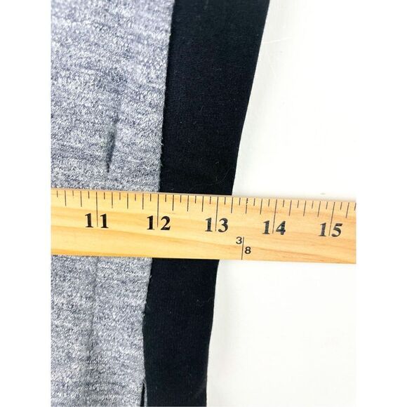 Madewell Gray/Black  Park Line Knit Dress Short Sleeve Pockets Size 0 - Picture 5 of 11